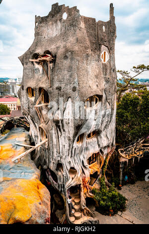 DALAT, Vietnam. 23 janvier, 2019. Hang Nga guesthouse, Crazy House, à Dalat, au Vietnam. Il est conçu et construit par l'architecte vietnamienne Da Banque D'Images