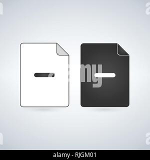 Ajouter l'icône de fichier Document vector. télévision signe pour concept mobile et web design. Doc papier solide simple icône. Symbole, logo illustration. Illustration de Vecteur