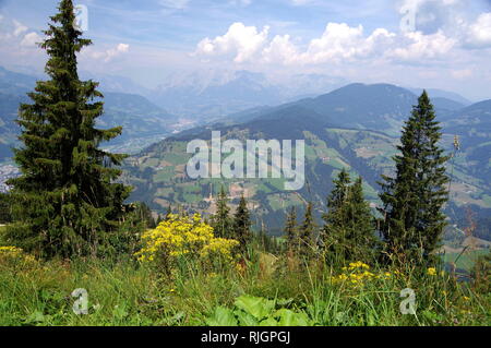 Paysage majestueux panorama depuis l'Autriche Banque D'Images