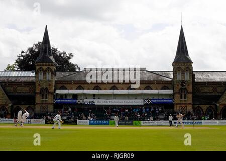 Cheltenham Festival de Cricket à Cheltenham College, Cheltenham, Gloucestershire, Angleterre, Royaume-Uni Photo par Antony Thompson - Mille mot Media Contact f Banque D'Images