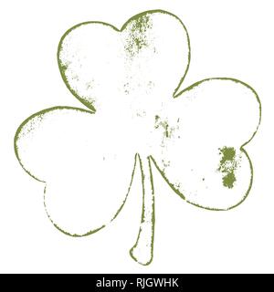 Clover Grunge Stroke Illustration de Vecteur
