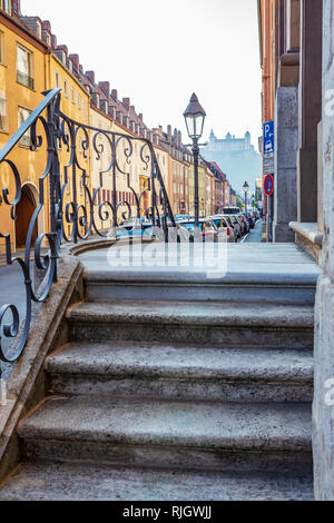 Würzburg, Allemagne - circa 2018, août : Le paysage urbain de Wurtzbourg en Allemagne Banque D'Images