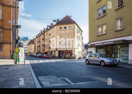 Würzburg, Allemagne - circa 2018, août : Le paysage urbain de Wurtzbourg en Allemagne Banque D'Images