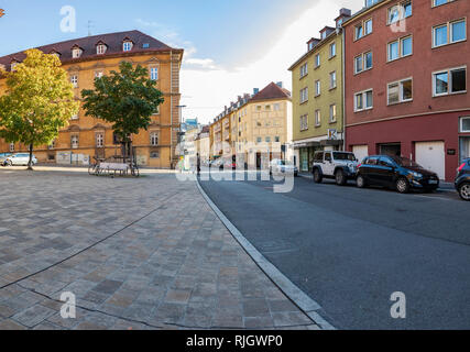 Würzburg, Allemagne - circa 2018, août : Le paysage urbain de Wurtzbourg en Allemagne Banque D'Images