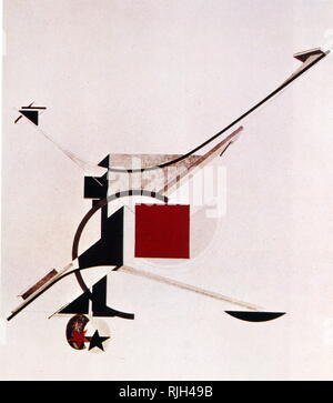 Victoire sur le Soleil ; 1923 ; lithographie de El Lissitzky, 1890-1941 ; l'artiste russe Banque D'Images