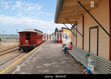 L'ivraie Train à Victor Harbor, Australie du Sud Banque D'Images