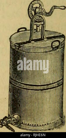 . Le guide de l'apiculture ; ou, Manuel du rucher. Les abeilles. Fig. 91.. La première américaine a été extracteur du miel que faite par M. Peabody. C'était sans engrenage, et servi admirablement dans sa journée, mais a depuis été grandement améliorée, jusqu'à présent nous avons plusieurs machines virtuelles, chacune avec ses excellences, et tout effet- ment les résultats souhaités avec plus ou moins de facilité et rapidité. POINTS SOUHAITABLE DANS UN extracteur. La machine (Fig. 89) doit être aussi léger qu'est cohérente avec la force. Il est souhaitable que le peut être faite de l'étain, comme. Veuillez noter que ces images sont extraites de l'image de la page numérisée Banque D'Images