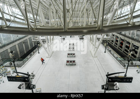 La gare TGV de Roissy, Val-d'Oise, Île-de-France, France Banque D'Images