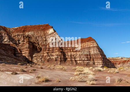 Vue générale de la zone, Hoodoos Toadstool une zone de rochers en forme de champignon dans l'équilibre Grand Staircase-Escalante National Monument, UT, USA. Banque D'Images