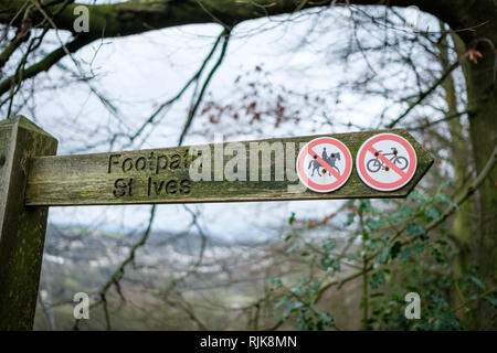 Immobilier St Ives en Bingley, Bradford, West Yorkshire. Banque D'Images