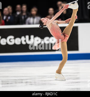 Ann Arbor, Michigan, USA. 25 Jan, 2019. ALYSA LIU participe à ces dames programme court au cours de l'US Figure Skating Championship à Little Caesars Arena, Detroit, Michigan. (Crédit Image : © Scott Hasse/ZUMA Press) Banque D'Images