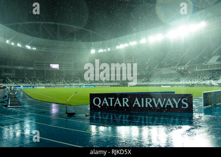 RJ - Rio de Janeiro - 06/02/2019 - Americana 2019 Copa-Sul, Botafogo x humains et de la Justice - la pluie avant le match entre Botafogo et Defensa et Justicia au stade Engenhao pour la Copa Sudamericana 2019. Photo : Thiago Ribeiro / AGIF Banque D'Images