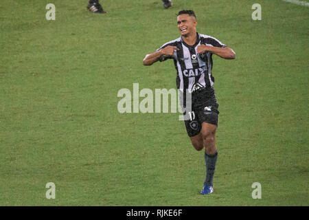 Rio de Janeiro, Brésil. Feb 06, 2019. Au cours Photo Botafogo x Defensa y Justicia a joué ce mercredi (06/02) à 9 h 30, au stade Santos Nilton, valable pour la première phase de la coupe d'Amérique du Sud, à Rio de Janeiro, RJ. Credit : Celso Pupo/FotoArena/Alamy Live News Banque D'Images