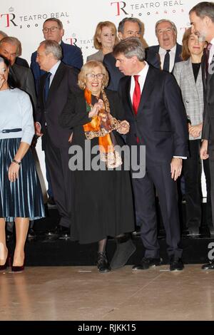 Madrid, Espagne. 07Th Feb 2019. Carmena lors d'une audition avec la représentation des membres de " Patronato de la Fundacion Teatro Real " dans le ZarzuelaPalace à Madrid le Jeudi, 07 février 2019. Credit : CORDON PRESS/Alamy Live News Banque D'Images