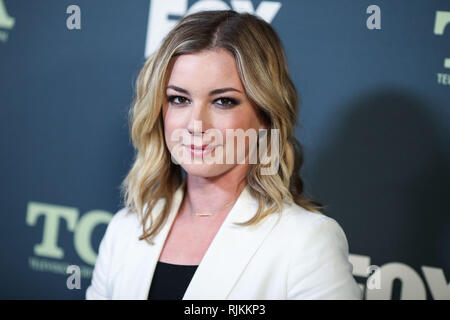 Pasadena, États-Unis. Feb 06, 2019. PASADENA, LOS ANGELES, CA, USA - 06 février : L'actrice Emily VanCamp arrive à l'hiver 2019 FOX TCA All-Star a tenu à la Fig Chambre le 6 février 2019 à Pasadena, Los Angeles, Californie, États-Unis. (Photo par Xavier Collin/Image Crédit : Agence de Presse) L'agence de presse Image/Alamy Live News Banque D'Images