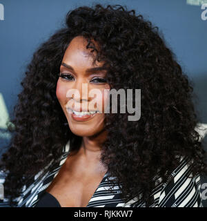 Pasadena, États-Unis. Feb 06, 2019. PASADENA, LOS ANGELES, CA, USA - 06 février : L'actrice Angela Bassett arrive à l'hiver 2019 FOX TCA All-Star a tenu à la Fig Chambre le 6 février 2019 à Pasadena, Los Angeles, Californie, États-Unis. (Photo par Xavier Collin/Image Crédit : Agence de Presse) L'agence de presse Image/Alamy Live News Banque D'Images