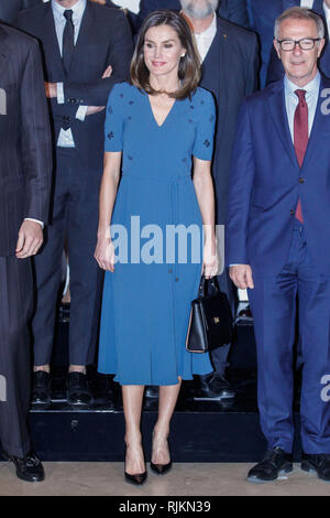 Madrid, Espagne. 07Th Feb 2019. Reine Letizia d'Espagne lors d'une réunion du conseil d'administration de la Fondation Teatro Real au Théâtre royal le 7 février 2019 à Madrid, Espagne. Credit : Jimmy Olsen/Media Espagne*** ***aucune perforation/Alamy Live News Banque D'Images