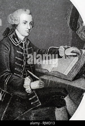 Illustration de John Hancock (1737-1793), homme d'État américain. Déclaration d'indépendance Banque D'Images