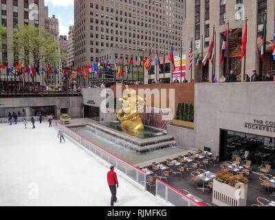 Rockfeller Center, 45 Rockefeller Plaza, New York, USA Banque D'Images