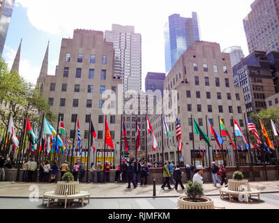 Rockfeller Center, 45 Rockefeller Plaza, New York, USA Banque D'Images