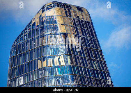 Londres Angleterre Royaume-Uni Grande-Bretagne gratte-ciel tour résidentielle de luxe Un Blackfriars architecture contemporaine moderne Ian Simpson Banque D'Images