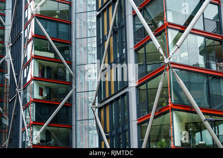 Londres Angleterre Royaume-Uni Grande-Bretagne Southwark Bankside architecture NÉO Bankside appartements de haute hauteur bâtiment extérieur outsi Banque D'Images