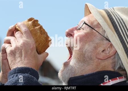 Tewkesbury High Street Food et marché d'été des Arts - John Craige bénéficie d'un diagramme circulaire. - 28.7.2018 Photo par Antony Thompson - Mille mot Media, PAS DE VENTES Banque D'Images