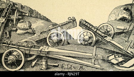 Illustration de l'Artillerie de Hernan Cortez expédition en Amérique centrale. Hernan Cortes (1485 - 1547) était un conquistador espagnol qui a mené une expédition qui a causé la chute de l'Empire Aztèque et apporté une grande partie de ce qui est maintenant le Mexique continentale sous le règne du Roi de Castille au début du 16ème siècle. Banque D'Images
