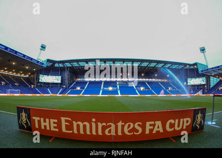 6 février 2019, The Hawthorns, West Bromwich, Angleterre ; unis en FA Cup, 4ème tour replay, West Bromwich Albion vs Brighton ; une vue générale des Hawthornes Crédit : Mark Cosgrove/Nouvelles Images, la Ligue de Football anglaise images sont soumis à licence DataCo Banque D'Images