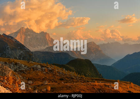 Passo Giau, Dolomites, Italie Banque D'Images