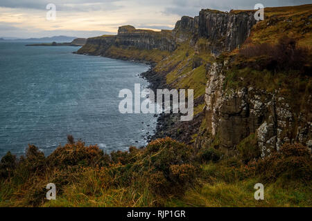 Le paysage autour de l'île de près de Skype et Rock Klit Mealt Falls, Ecosse, Royaume-Uni Banque D'Images