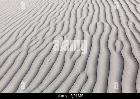 Motif sur du sable dans le domaine de la vallée de Nubra, Dogs, le Ladakh, le Jammu-et-Cachemire, l'Inde Banque D'Images