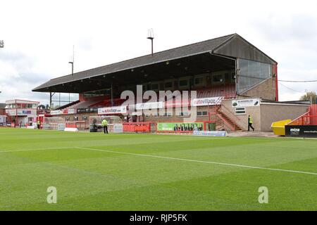 Cheltenham Town FC v Swindon Town FC au stade de Rail LCI, Whaddon Road (Sky Bet League deux - 7 octobre 2017) - Photo par Antony Thompson - Tu Banque D'Images