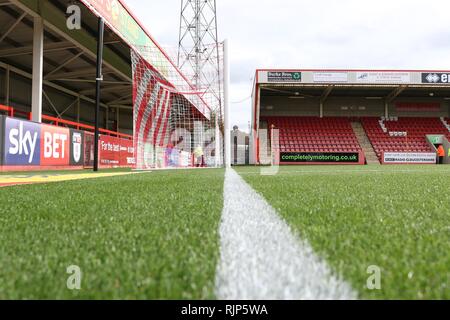 Cheltenham Town FC v Swindon Town FC au stade de Rail LCI, Whaddon Road (Sky Bet League deux - 7 octobre 2017) - Photo par Antony Thompson - Tu Banque D'Images