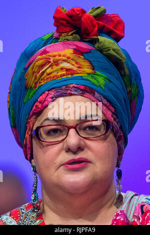 Camila Batmanghelidjh de Kids Company prend la parole lors de la conférence de l'écrou à Brighton le 19 avril 2014. Banque D'Images