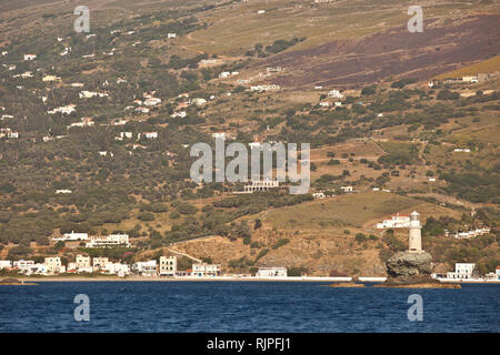 Village de l'île Andros Andros en Grèce Banque D'Images
