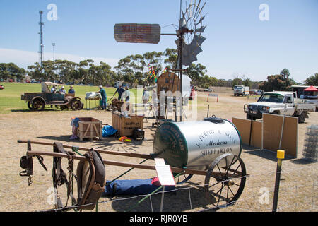 Vintage machines agricoles sur l'affichage à l'Rally à Port Milang n', Australie du Sud Banque D'Images