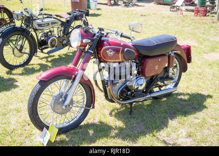 Moto d'époque sans match au Power Rally à Port Milang, en Australie méridionale Banque D'Images