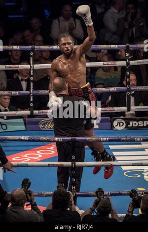 Jake Ball vs Craig Richards à l'O2 arena. Londres, Royaume-Uni. Banque D'Images