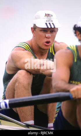 Atlanta, Geogia, USA., AUS M2- , David WEIGHTMAN, médaillé d'argent. 1996 Jeux Olympiques d'aviron, le Lac Lanier, Géorgie, [crédit obligatoire Peter Spurrier/ Intersport Images] Banque D'Images