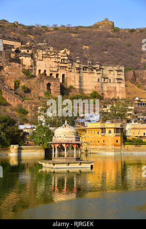 Nawal Sagar Lake, Bundi, Rajasthan, Inde Banque D'Images