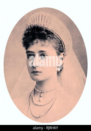 Tsarine Alexandra de Russie. Épouse du tsar Nicolas II 1894 Banque D'Images