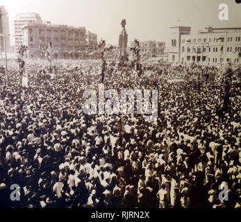 Funérailles de Gamal Abdel Nasser (1918 - 1970), Président de l'Égypte, de 1956 jusqu'à sa mort en 1970. Nasser a dirigé le renversement de la monarchie en 1952 et a introduit des réformes foncières l'année suivante Banque D'Images