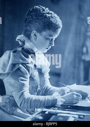 Mary de teck (1867 - 1953), comme la Duchesse de York circa 1895. Marie était plus tard reine consort du Royaume-Uni et les Dominions britanniques et l'Impératrice de l'Inde en tant qu'épouse du roi George V. Banque D'Images
