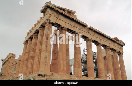 L'acropole d'Athènes, y compris le Parthénon. 5ème siècle avant J.-C. Banque D'Images