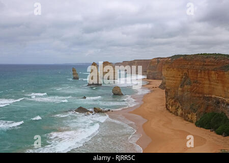 Visiter l'Australie. Les scenic et vues le long de la Great Ocean Road et les douze apôtres Banque D'Images