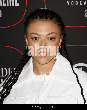 Los Angeles, USA. 07Th Feb 2019. Mahalia assiste à la Warner Music Pre-Grammy Party à l'Hotel le 7 février 2019 à Los Angeles, Californie. Photo : CraSH/imageSPACE Crédit : Imagespace/Alamy Live News Banque D'Images