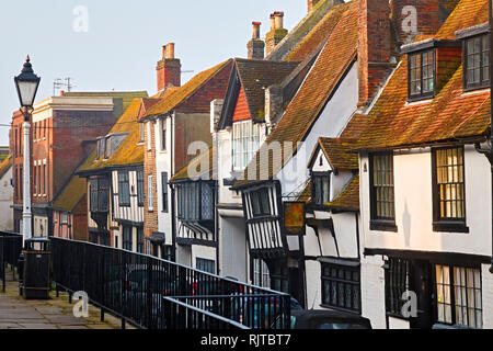 La Toussaint, Rue de la vieille ville de Hastings. East Sussex, UK. Banque D'Images