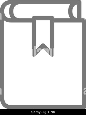 Livre, code administratif pénal, l'icône de la ligne de constitution. Illustration de Vecteur