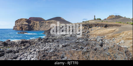 Le Portugal, Açores, île de Faial Capelinhos, Capelinhos, éruption volcanique, Site phare Banque D'Images